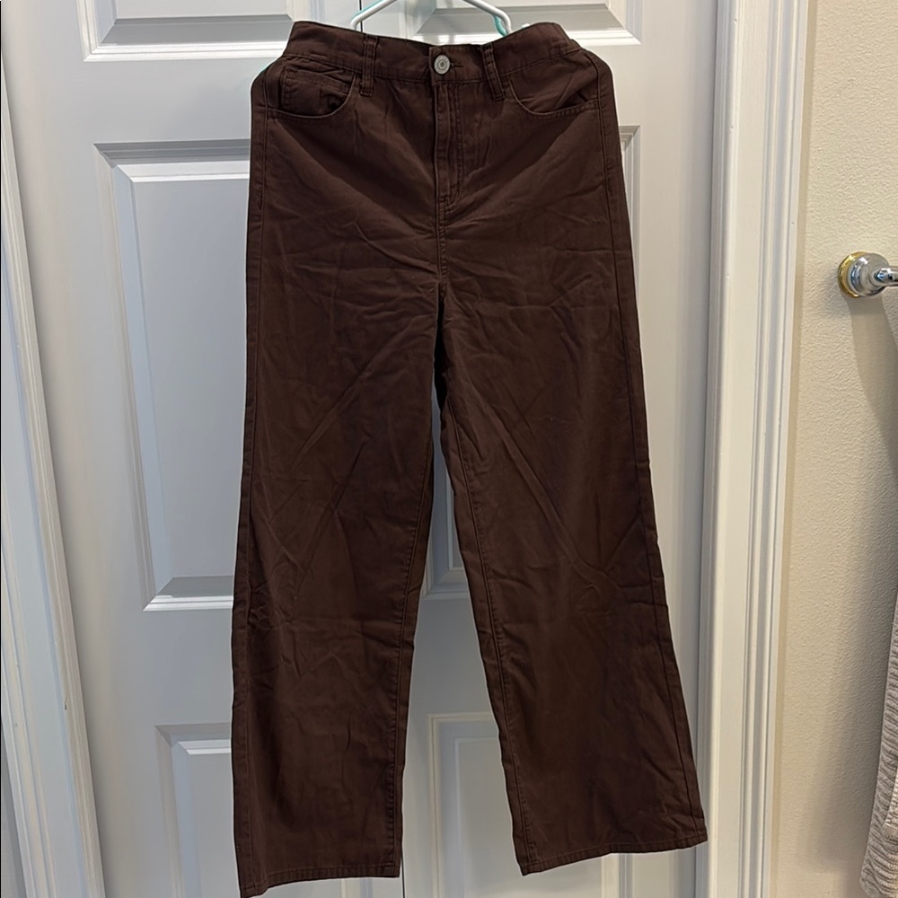 NWOT Women’s high waisted Brown wide leg Pants